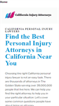 Mobile Screenshot of california-injuryattorney.com