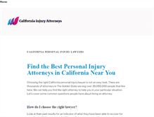 Tablet Screenshot of california-injuryattorney.com